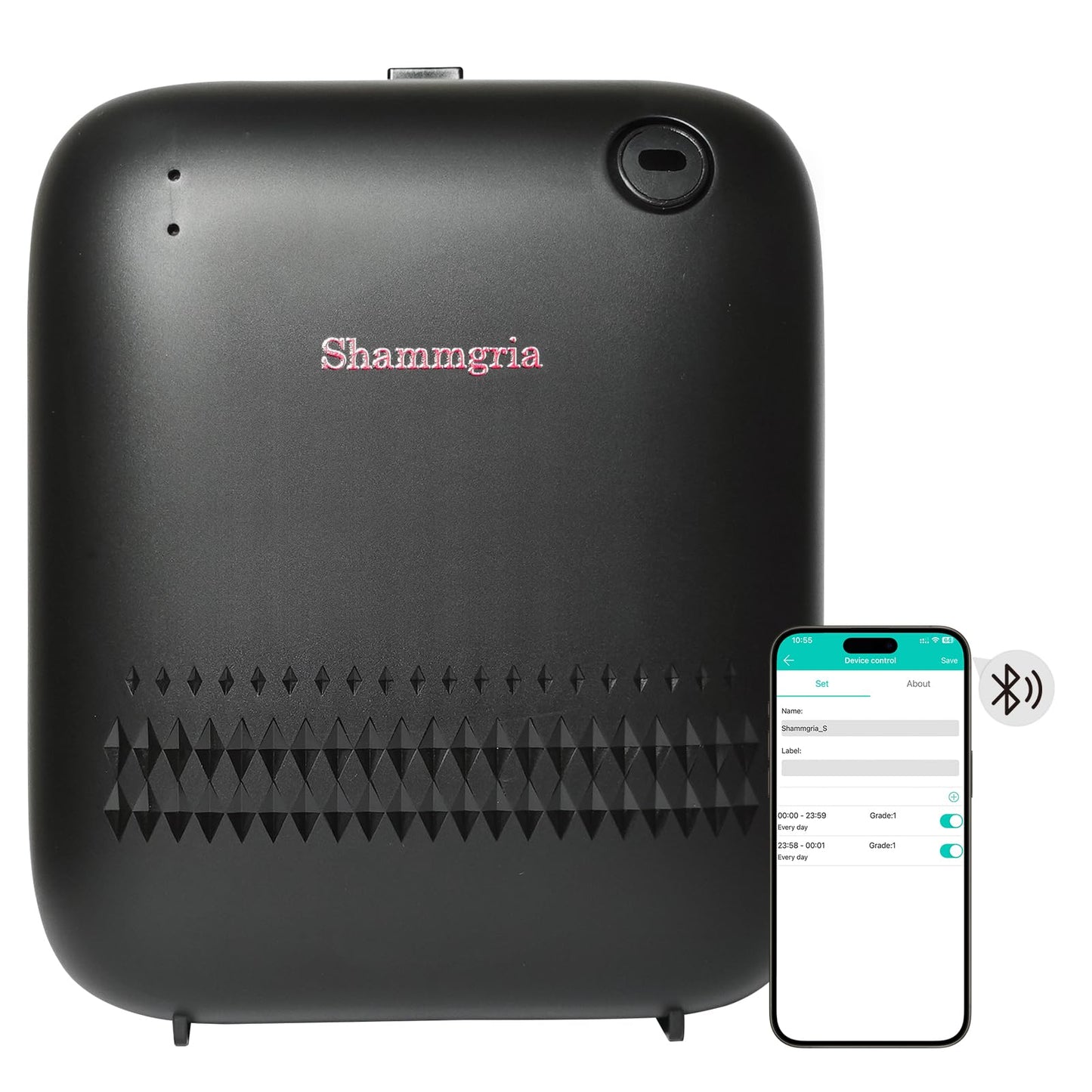 Battery-Powered Waterless Essential Oil Diffuser – 150mL, Bluetooth App Control, Covers Up to 2000 sq ft