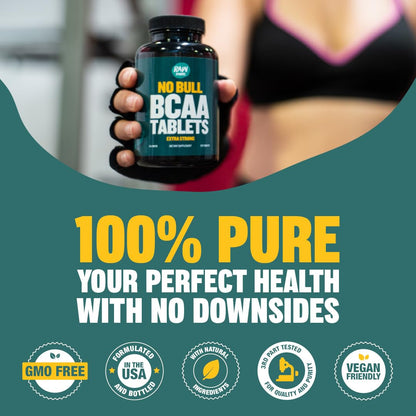 BCAA Tablets 1000 mg – 120 Pills for Muscle Recovery & Energy | Vegan, Non-GMO