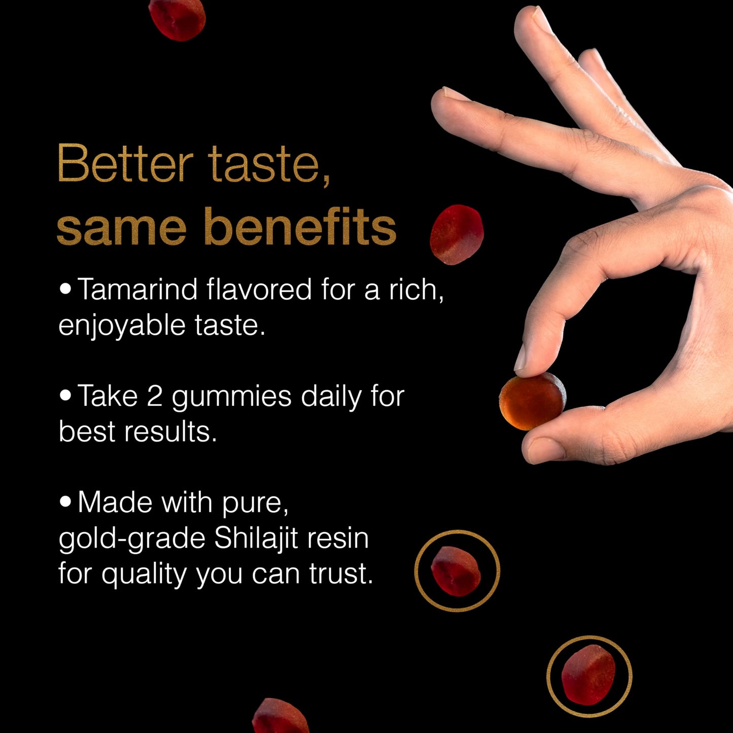 Be Bodywise Himalayan Shilajit Gummies Gold – Lab Tested, Sugar Free