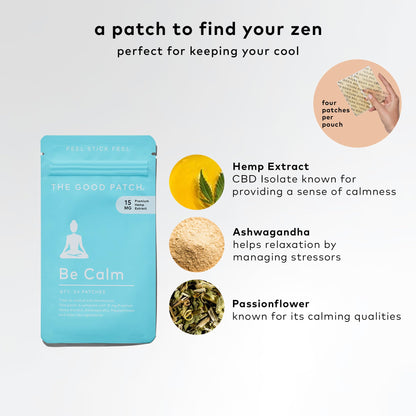 Be Calm Patch with Hemp | Plant-Powered Wearable Wellness | The Good Patch