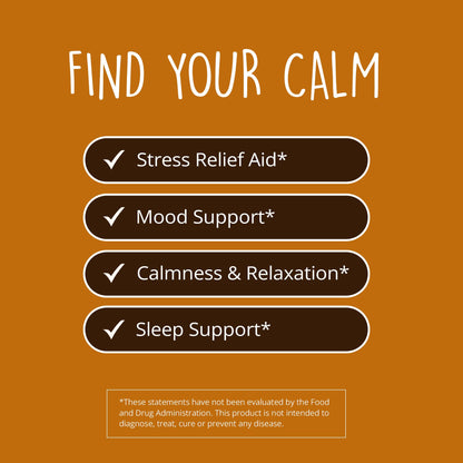 Be Grounded Stress Relief Supplement – Lavender Pills | Calm & Relaxation | 60 Ct | Happy Healthy Hippie