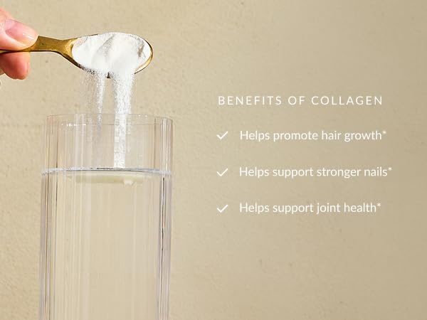Beam Collagen Powder for Women – Grass-Fed Collagen Peptides 1 & 3 with Hyaluronic Acid, Biotin, & Vitamin C | 30 Servings