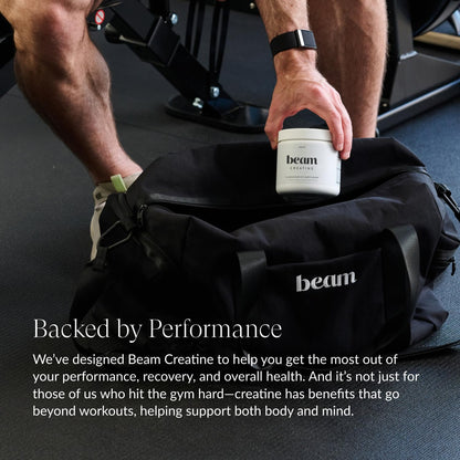 Beam Creatine Powder – Third Party Tested, Micronized Creatine Monohydrate, Unflavored, 60 Servings