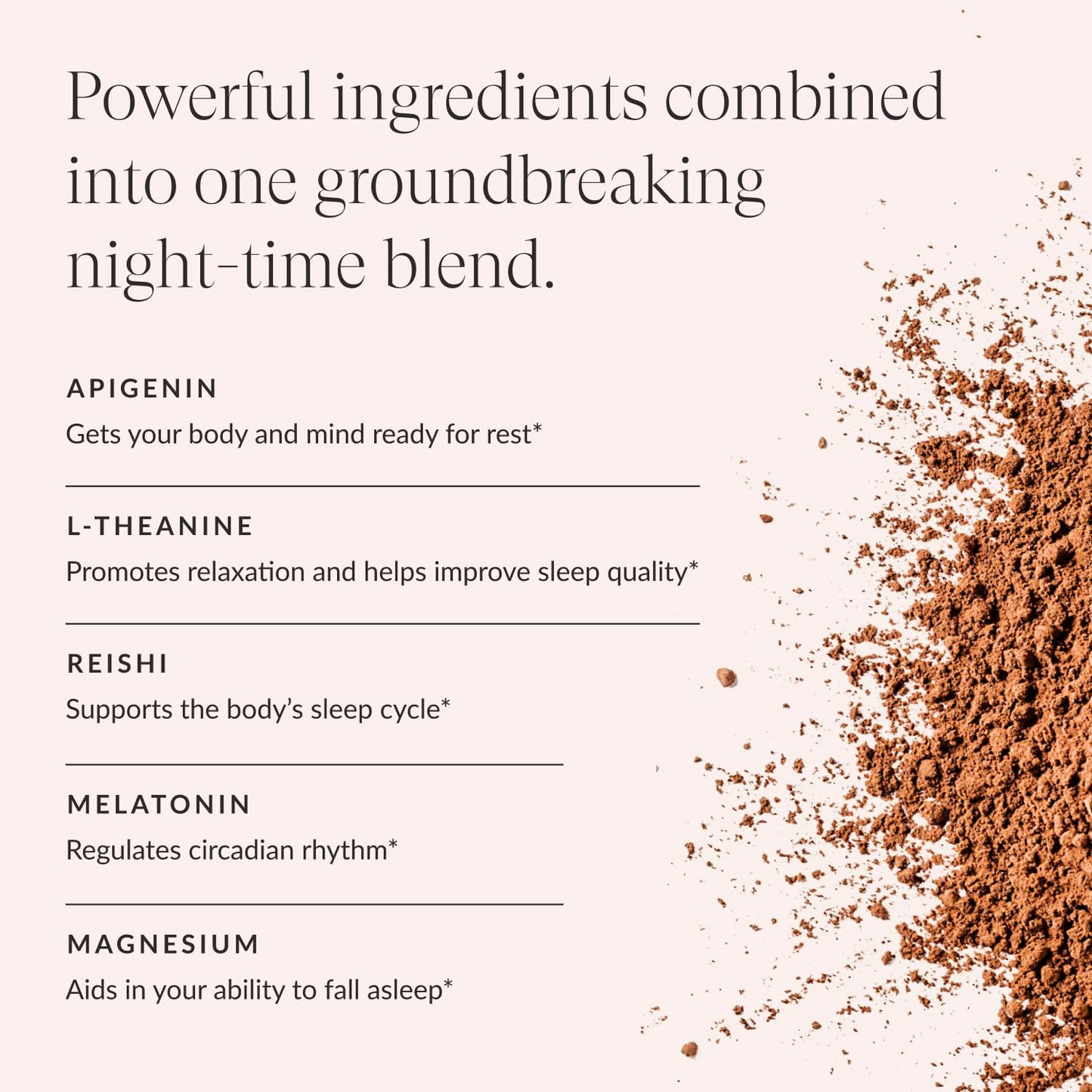 Beam Dream Sleep Powder – L-Theanine, Apigenin, Reishi & Magnesium | Third-Party Tested Sleep Support