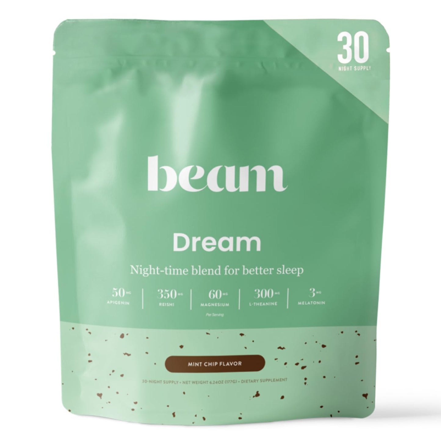 Beam Dream Sleep Powder – L-Theanine, Apigenin, Reishi & Magnesium | Third-Party Tested Sleep Support
