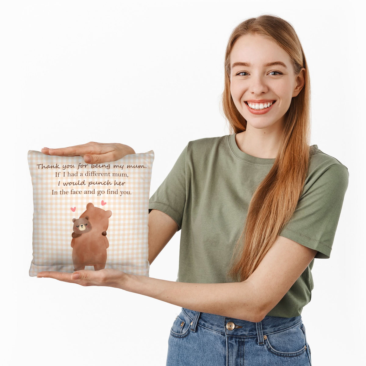 Thank you for being my mum - Mother's day Cushion - Two Sizes