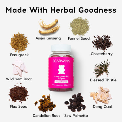 BEARVANA Women’s Multivitamin Gummies – Berry Flavor, 60 Gummies | Daily Feminine Wellness & Energy