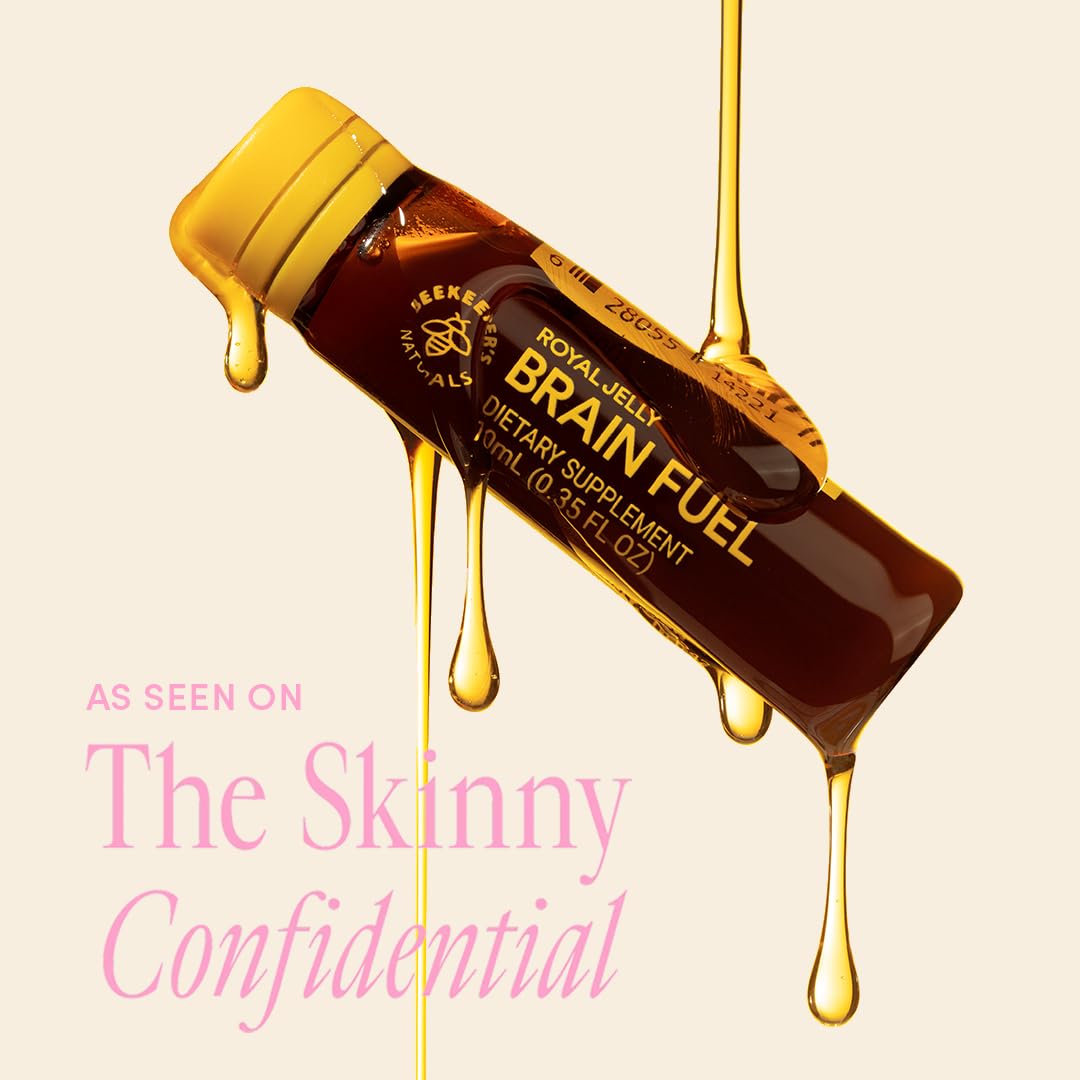 BEEKEEPER'S NATURALS B.LXR Brain Fuel - Memory, Focus & Clarity (Caffeine-Free, Keto Friendly)