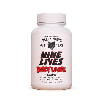 Beef Liver Capsules 2000mg | Nine Lives Liver Supplement