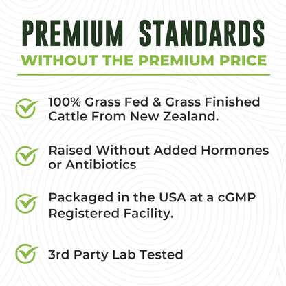 Beef Organ Supplement Grass Fed - 7-Organ NZ Complex | 180ct | Non-GMO
