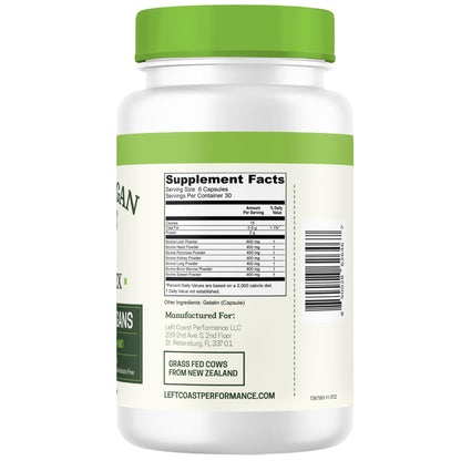 Beef Organ Supplement Grass Fed - 7-Organ NZ Complex | 180ct | Non-GMO