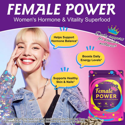 Beef Organ Supplement for Women – Grass-Fed Liver, Uterus & Ovaries | Hormone Balance, Energy, Immunity | 60 Capsules