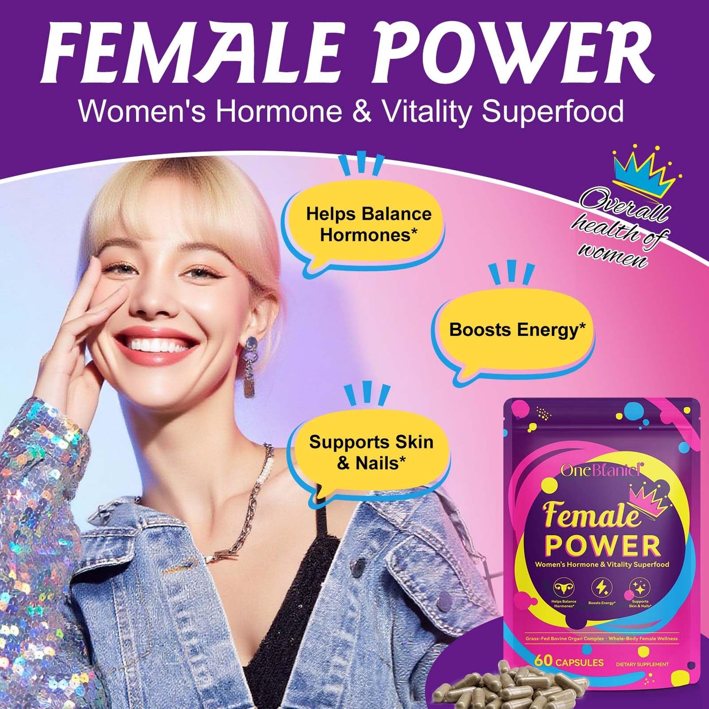 Beef Organ Supplement for Women – Grass-Fed Liver Capsules – 60 Capsules