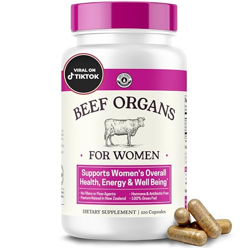 Beef Organ Supplement for Women - Grass-Fed NZ, 120 Capsules