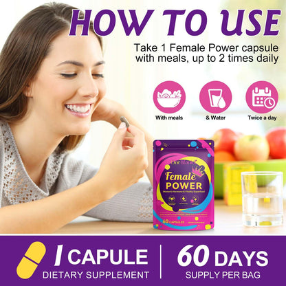 Beef Organ Supplement for Women – 60 Capsules, Grass-Fed & Non-GMO