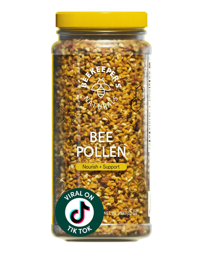 Beekeeper's Naturals – 100% Raw Bee Pollen Granules (5.2 oz) – Paleo & Keto, Gluten Free