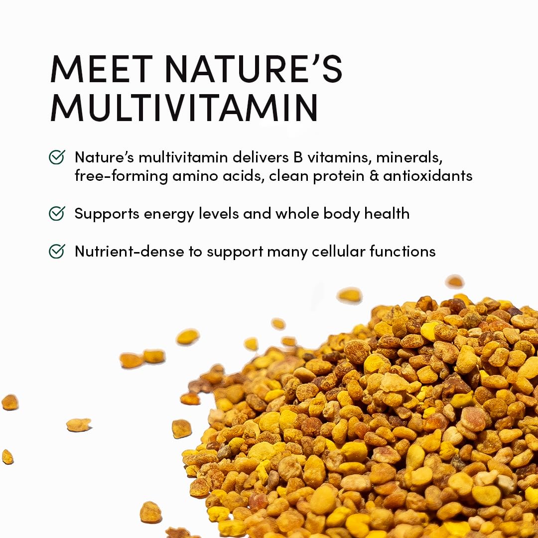 Beekeeper's Naturals – 100% Raw Bee Pollen Granules (5.2 oz) – Paleo & Keto, Gluten Free