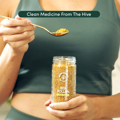 Beekeeper's Naturals – 100% Raw Bee Pollen Granules (5.2 oz) – Paleo & Keto, Gluten Free