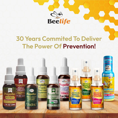 Beelife Propoflex Green Propolis Extract | Alcohol-Free Propolis Tincture | High Artepillin-C | Made in Brazil
