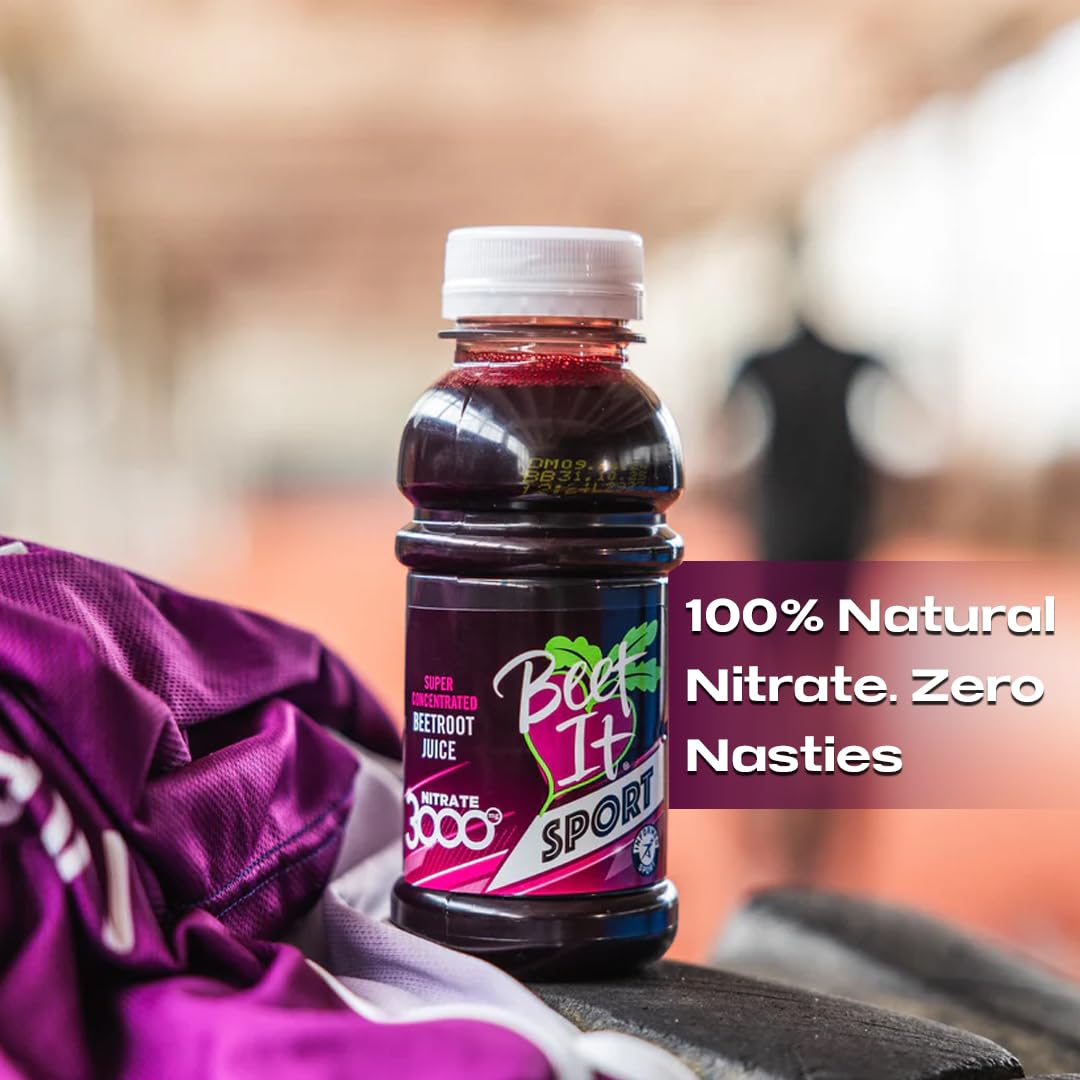 BEET IT Beetroot Juice Nitrate 3000mg – 8.5oz, No Added Sugar, BPA-Free