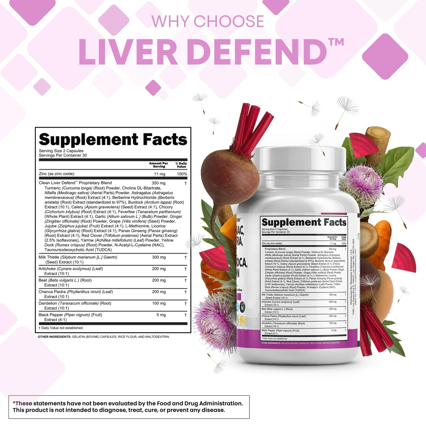 Clean Nutraceuticals Liver Defend 28-in-1 – Milk Thistle, NAC, Chanca Piedra & TUDCA, 2 Pack