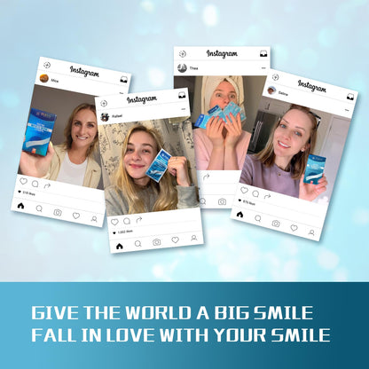 Teeth Whitening Strips – 14 Treatments, 28 Non-Slip Strips for Sensitive Teeth