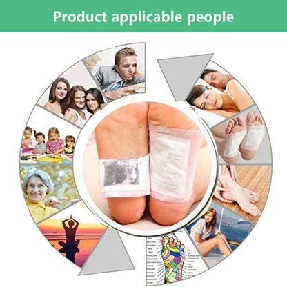 100Pads Natural Bamboo Vinegar Ginger Foot Pads – Travel or Home Use