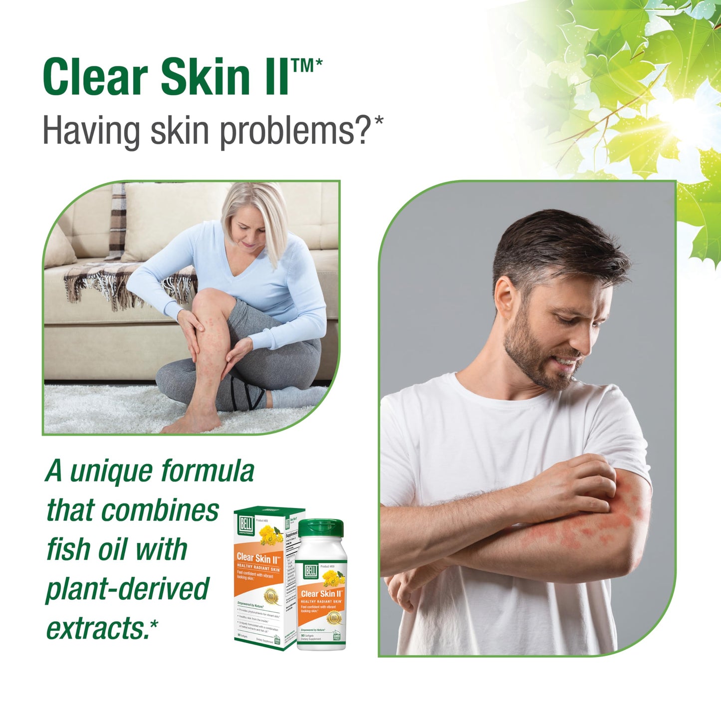 Bell Clear Skin Lifestyle Products | Inner Nutrients for Healthy, Vibrant Skin | Sold Directly by the Manufacturer