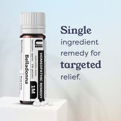 Belladonna 1M Homeopathic Remedy, 270 Pellets | 90 Doses, Lactose-Free