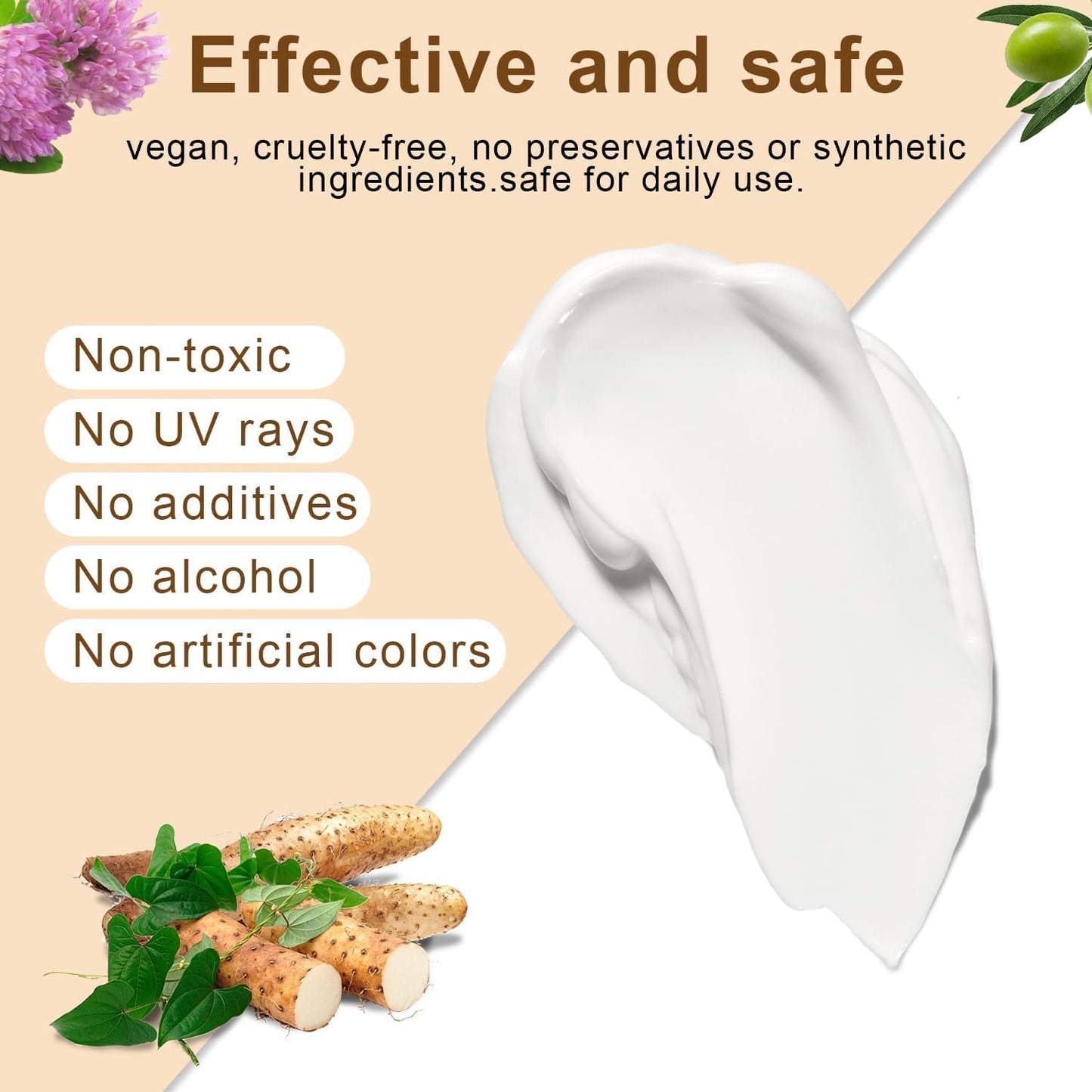 BelleHaven Wild Yam Cream — Plant-Based Daily Skincare for Mature Skin (Menopause), Lavender Scent, 2oz / 60g