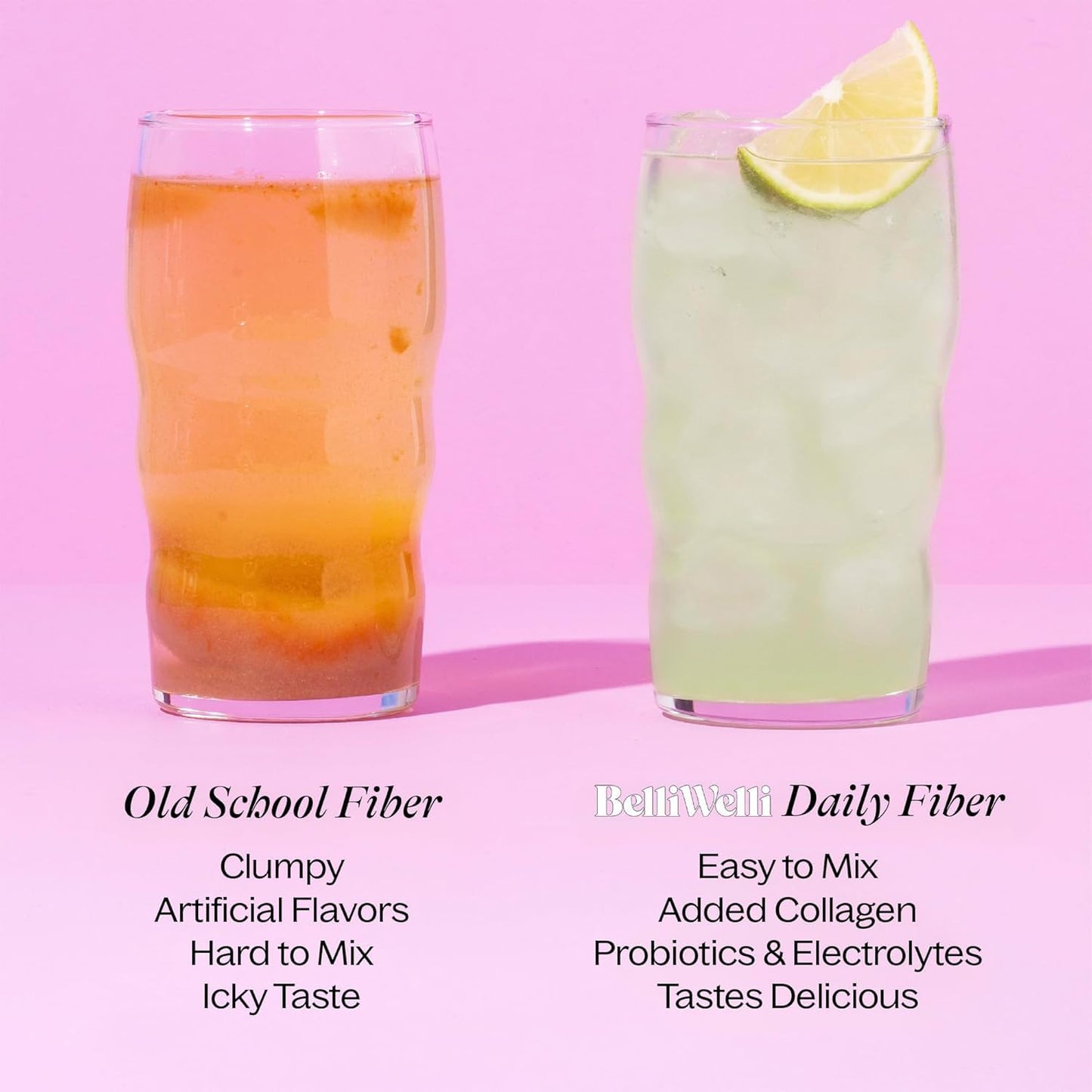 Belli Welli Daily Fiber Packets with Collagen, Probiotics & Electrolytes - 10 Count Variety