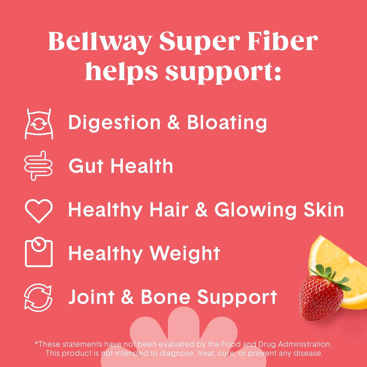 Bellway Super Fiber Powder + Collagen – Sugar-Free Psyllium Husk for Gut Health, Skin & Joints (Strawberry Lemonade)