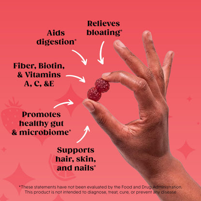 Bellway Super Fiber Gummies + Beauty – Sugar Free Fiber with Biotin
