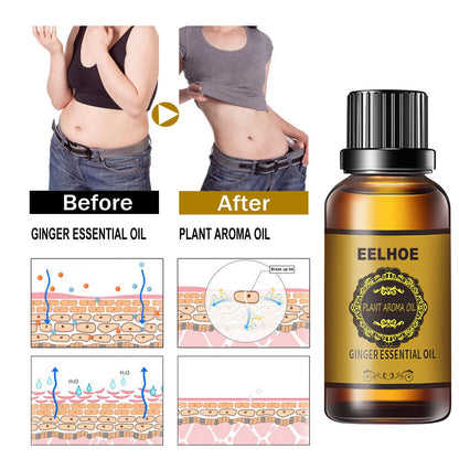 3 Pcs Belly Drainage Ginger Oil – Promote Blood Circulation & Metabolism (90 ML)
