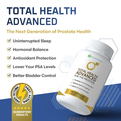 Ben's Natural Health Total Health Prostate Support – 29-Ingredient Formula, 150 Capsules