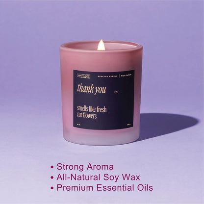 Benevolence LA Thank You Candles – 10 oz, 40-50h Burn | Fall Candles, Appreciation Gifts