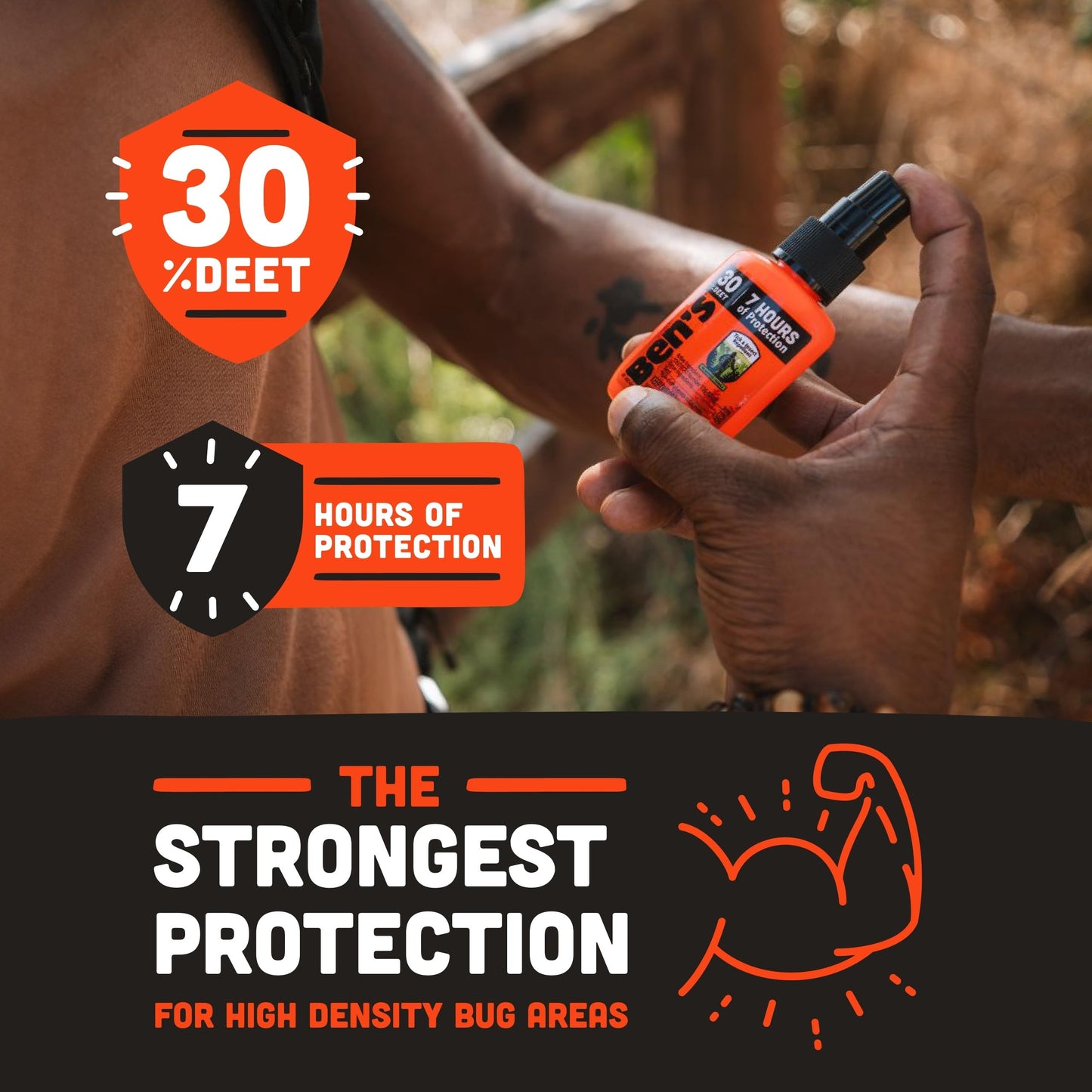 Ben's Tick & Insect Repellent – Travel Size 30% DEET, Up to 7 Hours, Fragrance-Free (4 Pack)