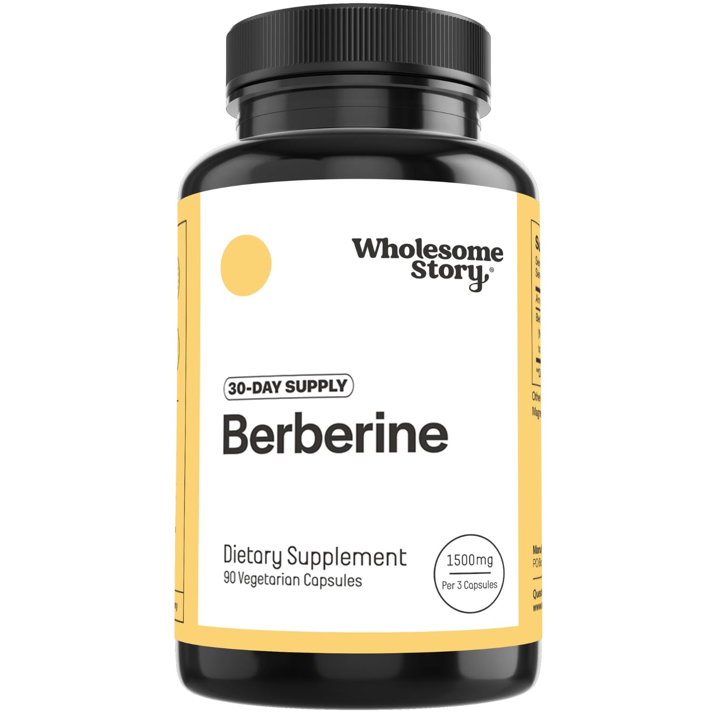 Berberine Supplement 1500mg – 97% Purity | 90 Capsules | Metabolic & Hormonal Support