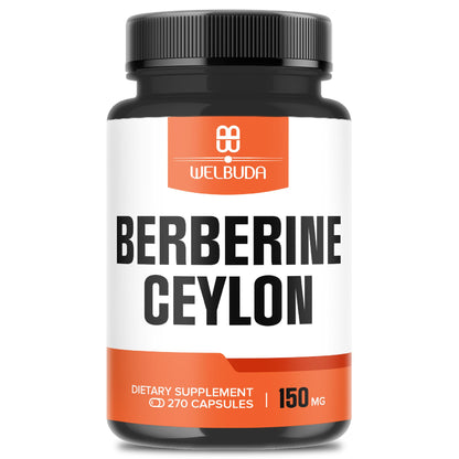 Berberine Supplement with Ceylon Cinnamon – Circulatory Health & Wellness (270 Capsules)