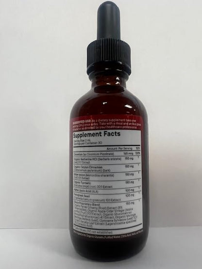 Berberine with Ceylon Cinnamon Liquid Drops – Immune Support & Metabolism 8 oz