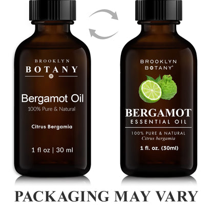 Brooklyn Botany Bergamot Essential Oil - 100% Pure & Premium Grade - 1 Fl Oz