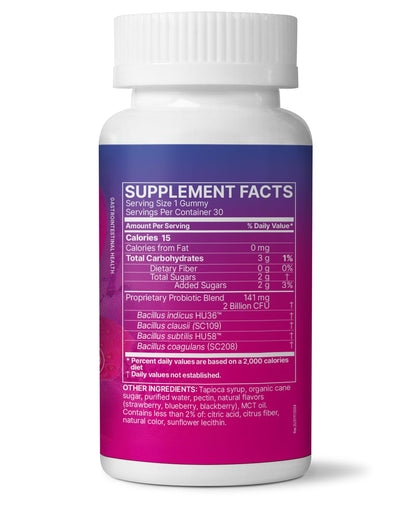 MegaSporeBiotic Kids Probiotic Gummies – Spore-Based Bacillus for Gut Health