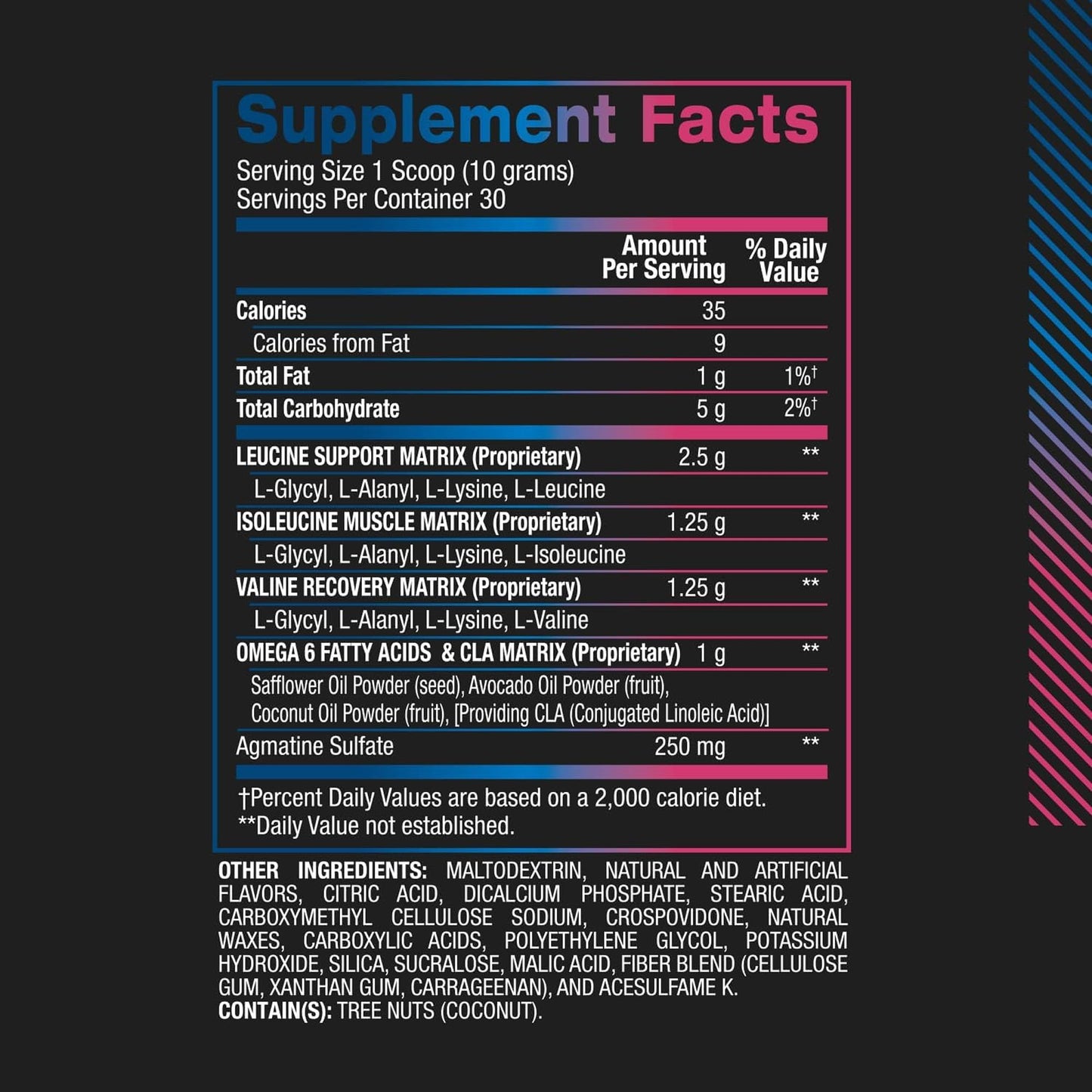 BPI Sports Best BCAA Powder – Blue Raspberry, 30 Servings | Muscle Recovery & Hydration