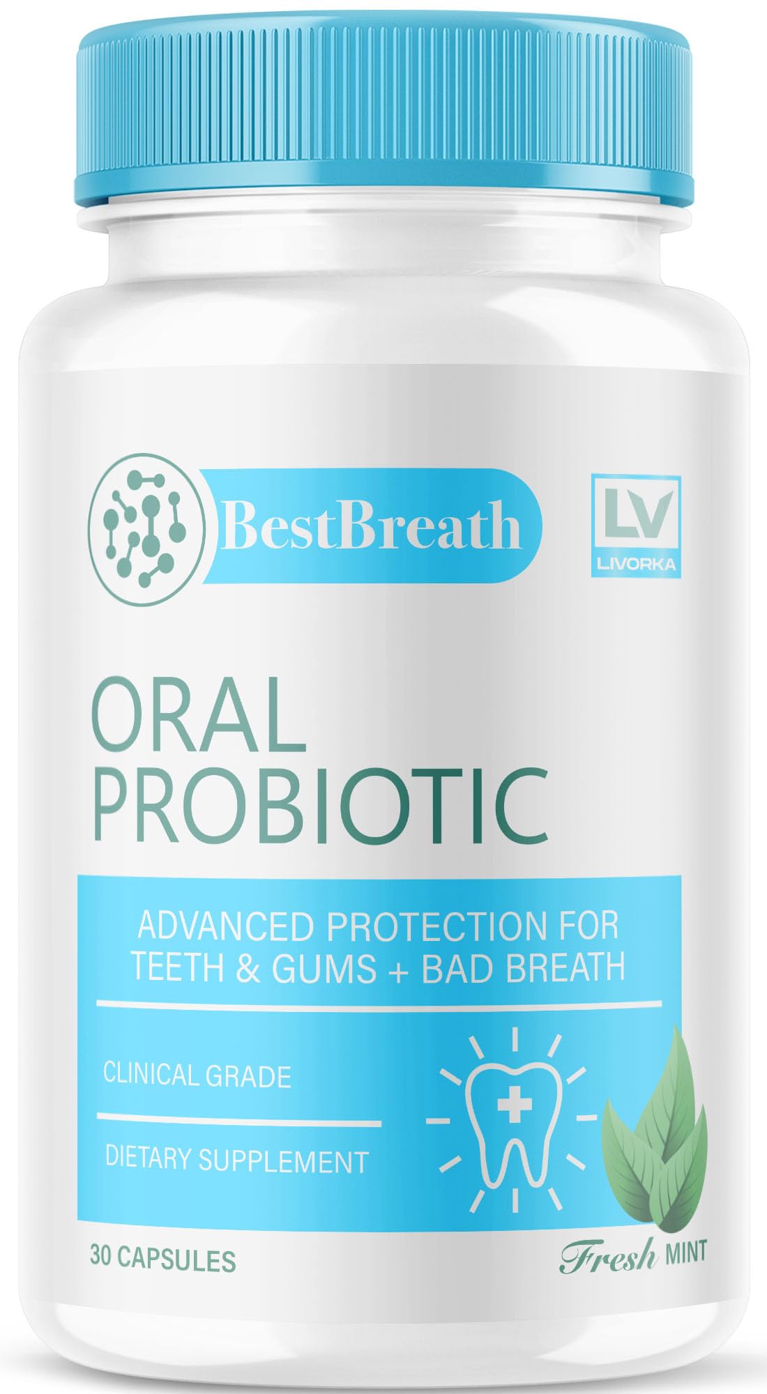 1 Pack Best Breath Oral Probiotic – 30 Capsules (1 Month Supply)