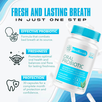 1 Pack Best Breath Oral Probiotic – 30 Capsules (1 Month Supply)