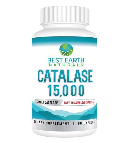 Best Earth Naturals Catalase 15,000 Units - Hair Vitality - 60-Day Supply