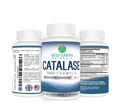 Best Earth Naturals Catalase 10,000 Hair Supplement – 3-Pack (90-Day Supply)