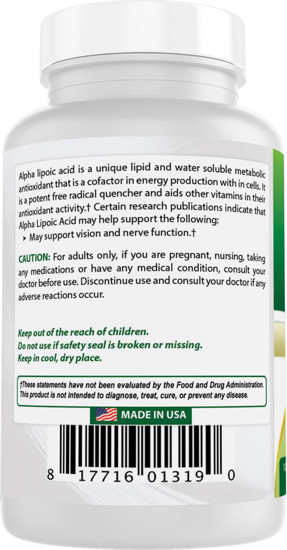 Best Naturals Alpha Lipoic Acid 200 mg – 120 Capsules (Pack of 3)