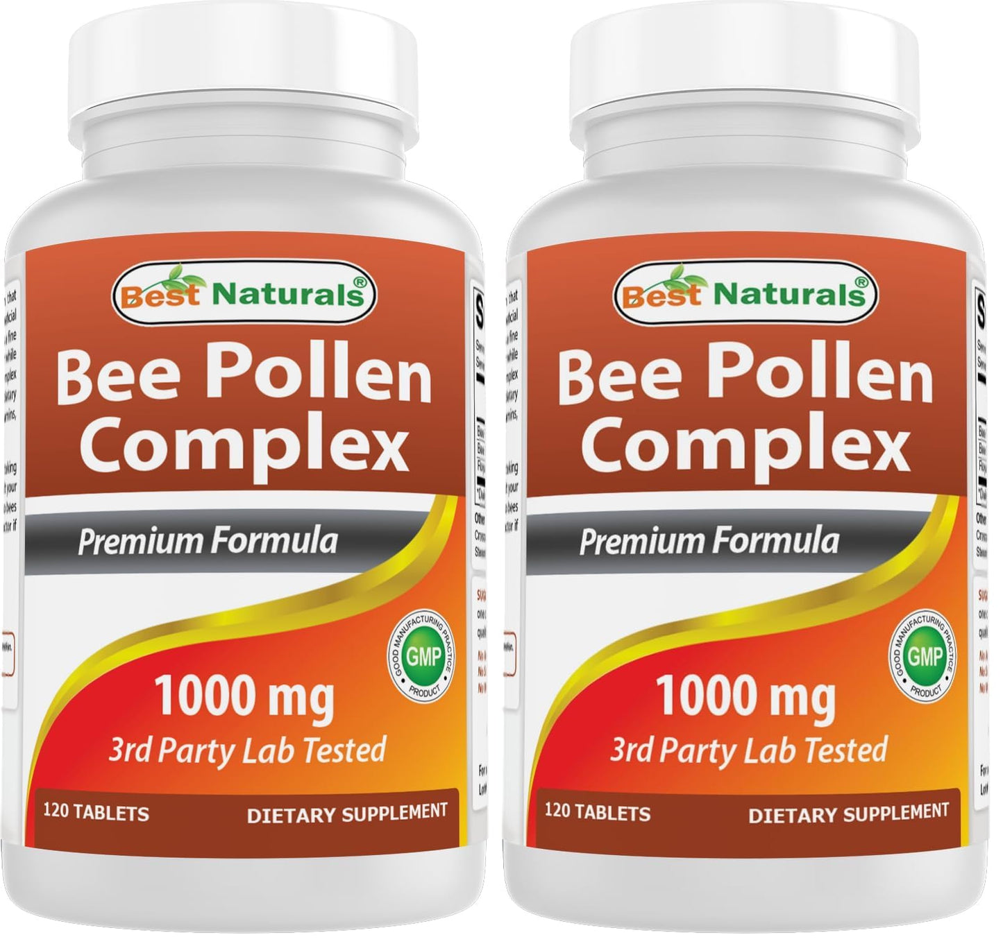 Best Naturals Bee Pollen Complex 1000 mg – 120 Tablets (Pack of 2)