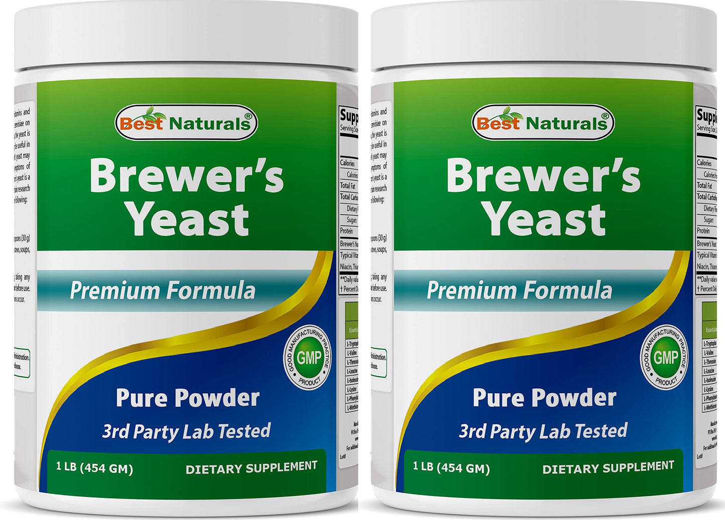 Best Naturals 2 Pack 100% Pure Brewer's Yeast Powder 16 oz – Lactation & Digestive Health